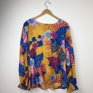 Shein Floral Blouse Plus Size 1XL